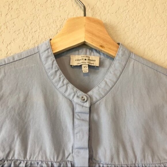 Lucky Brand Cold Shoulder Jaquard Top XS - Picture 6 of 6